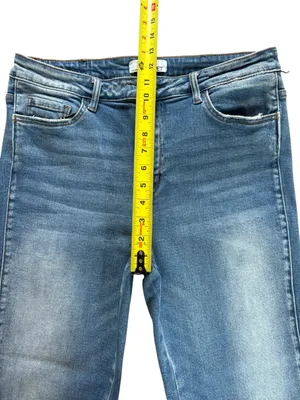 Vervet Bootcut Jeans Style V2440 Asymmetrical Hem Womens Size 31 thumbnail 8