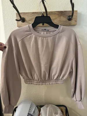 ZARA Cropped Sweatshirt thumbnail 1