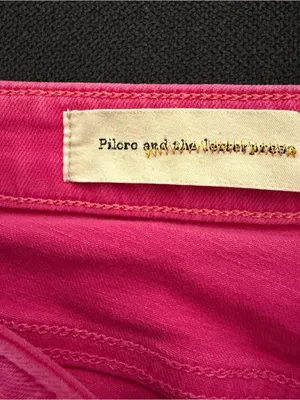 Pilcro Anthropologie Hot Pink Denim Jean Shorts thumbnail 4