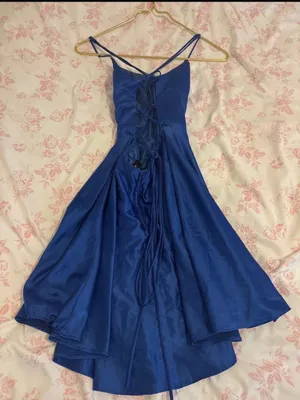 B Darlin royal blue satin homecoming Dress thumbnail 5
