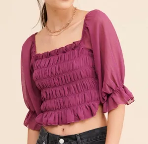 Urban Outfitters Peasant Top thumbnail 1