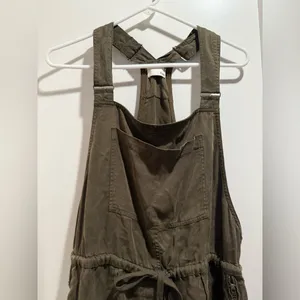 Aritzia Wilfred Free Beatriz Green Overalls Romper‎ Size L thumbnail 4