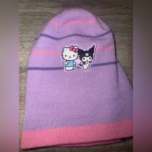 Kuromi x Sanrio - Hello Kitty & Kuromi beanie adult O/S thumbnail 2