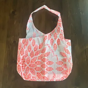 Free People Movement Tote Bag White Coral Floral Block Print Logo Sustainable thumbnail 2
