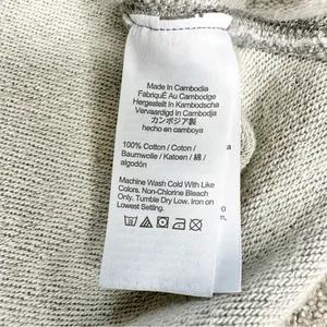 J.Crew University Terry Long Half-Zip Tunic Sweatshirt Heather Grey Cozy Chic thumbnail 14