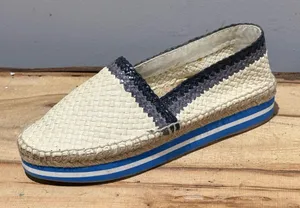 Prada espadrille sz 38.5 Platform flat  ~ LEFT SHOE‎ ONLY thumbnail 1
