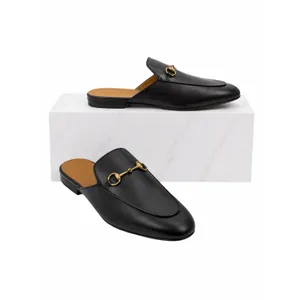 Gucci Princetown Horsebit Slipper Mules Black Leather Size 41.5 thumbnail 2