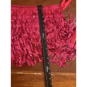 Sequin Mini DANCE Skirt Women’s Size One Size Pink thumbnail 7