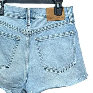 Aritzia Denim Forum Farrah‎ Cheeky Short Cutoff Denim Shorts Light Wash thumbnail 9