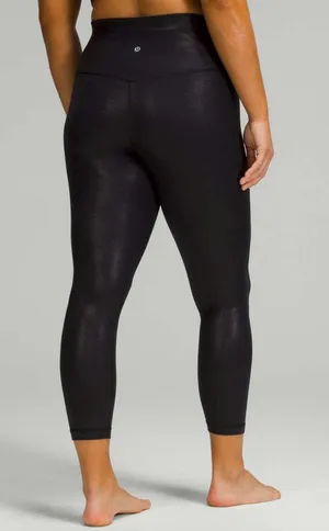 Lululemon Align High-Rise Pant 25" Shine, Radiate Foil Print Black thumbnail 1