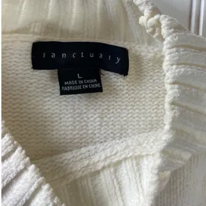 Sanctuary Womens Striped Mock Neck Cozy Warm Sweater Brown Cream Oversized L thumbnail 6