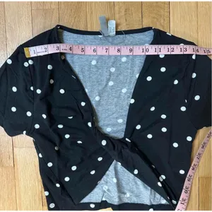 ASOS black crop top thumbnail 5