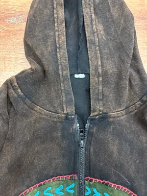 Rustic peace sign zip up Brown Size M thumbnail 3