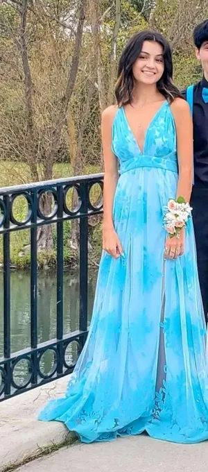 Teal Maxi Dress thumbnail 1