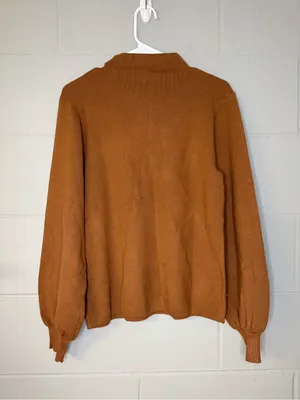NWT Baltic Born Sutton Sweater Top in Brown Women’s Sz Medium Mock Neck Sweater thumbnail 5