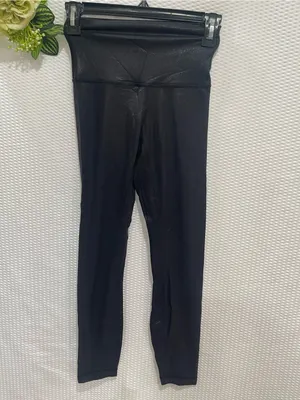 Lululemon Align High-Rise Pant 28" *Shine Radiate Foil Print Black Womens Size 2 thumbnail 4