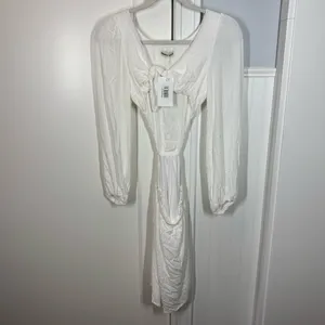 Dippin Daisy's Marla Mini‎ Dress in white size small nwt beach resortwear cruise thumbnail 3