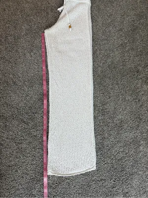 Abercrombie & Fitch XXS Cream Crochet Knit Wide Leg Beach Pants thumbnail 7