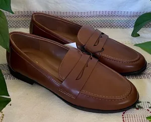 NEW Kensie Women’s Brown Cognac Slip-On Gitty Penny Low Heel Loafers Size 8.5 thumbnail 1