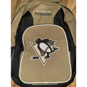 Pittsburgh Penguins back‎ pack Book Bag carry bag backpack NHL EUC thumbnail 2