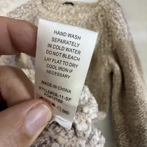 Fate Boucle Crewneck Long Sleeve Pullover Sweater Tan XL cottagecore casual thumbnail 9
