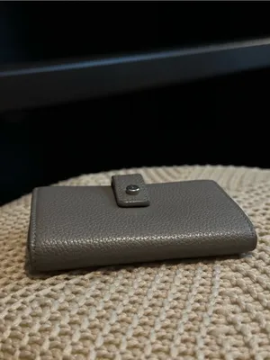 Authentic YSL Gray Pebbled Leather Key Holder with Silver Hardware thumbnail 10