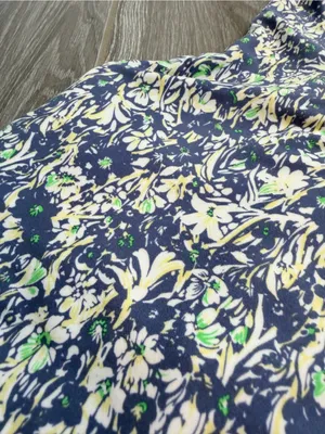 aerie Floral Print Racerback lined Crop Top Sports bra floral print EUC thumbnail 3
