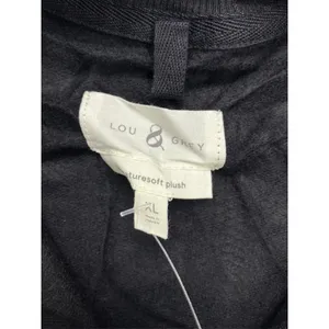 Lou & Grey Black Signaturesoft Plush Quarter Zip Pullover Sweatshirt‎ XL New thumbnail 2