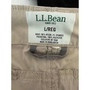 L.L. Bean Pants‎ Womens L Tan Hiking Capri Comfort Trail Cropped Cargo Outdoor thumbnail 7