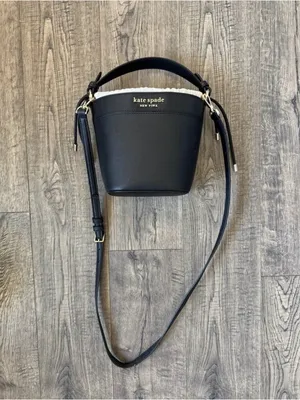 Kate Spade Cameron Small Bucket Bag Black Leather thumbnail 5