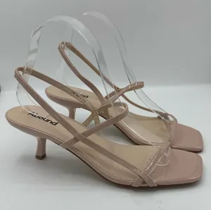 Abound Mandy Serenity Slingback Strappy‎ Sandals Size 8.5 cream beige neutral thumbnail 1