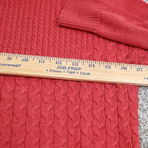 Smartwool Dacono Ski Sweater Cable Knit Turtleneck Women‎ Size S Red Merino Wool thumbnail 14