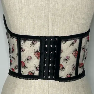 For Love & Lemons Rosie Bow Ice Cream Corset Top size Medium thumbnail 6