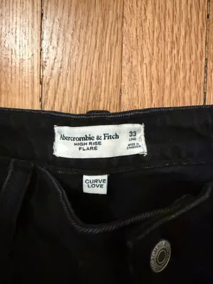 Abercrombie and Fitch Curve Love High Rise Flare Jeans thumbnail 3