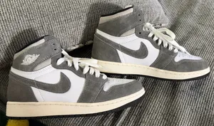 Big kids Air Jordan 1 Retro High OG 'Washed Black' thumbnail 1