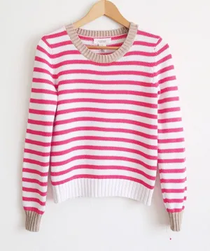 Workshop Andrea Jovine Striped Sweater White thumbnail 1