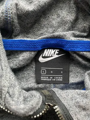 Nike Air Force Falcons Gray Full Zip Hoodie Womens Sz Large Football Military thumbnail 3