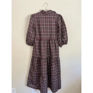 Victoria Dunn Stewart Tartan Plaid Maxi Dress Size XS Red Folly Holly‎ New $195 thumbnail 9