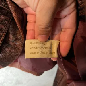 Scully Faux Leather Biker Jacket Brown Vintage Style Size Small Biker Babe Brown thumbnail 4