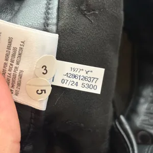 AmericanEagle outfitters black faux leather curvy classic bootcut jeans 28S thumbnail 13