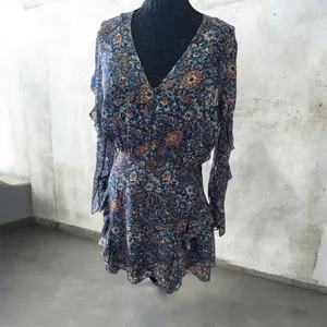 Veronica Beard silk boho dress size 8 thumbnail 2