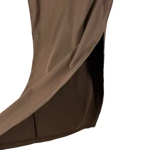 Meshki Dress‎ Women's Small Brown Ribbed Knit Side Slit Bodycon Sleeveless thumbnail 6