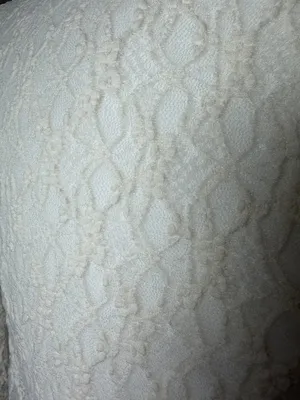Thirty/Thirty LA Sheer Cream Lace Tie Front Ruffle Top Size XS thumbnail 5