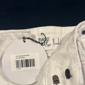 Princess Polly Iconic Cargo Mini Skirt White Denim Belted 2 thumbnail 3