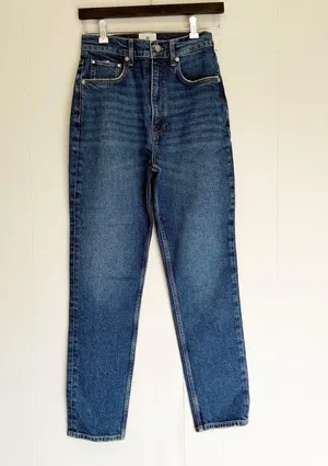 ANINE BING *Sample* Samara Denim Baltic Blue Jean Size 27 thumbnail 1