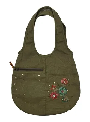 Boho army green bag with no brand thumbnail 1