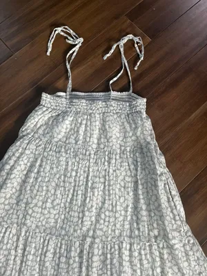 Abercrombie Lined Leaf Shoulder Prairie Girl Tie Top Or Dress thumbnail 3