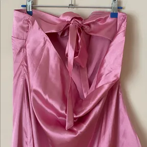 Princess Polly Shaya pink satin tie back strapless mini dress thumbnail 4