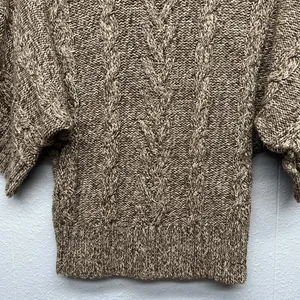 Leo & Nicole Cowl Neck Dolman Sleeve Sweater Womens Small Y2K Cropped Chunky thumbnail 11