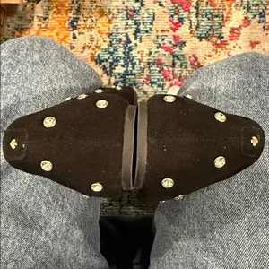 Kate Spade | ♠️ | Marlee Black Suede Flats with Sparkle Studs | Sz 8.5 thumbnail 5